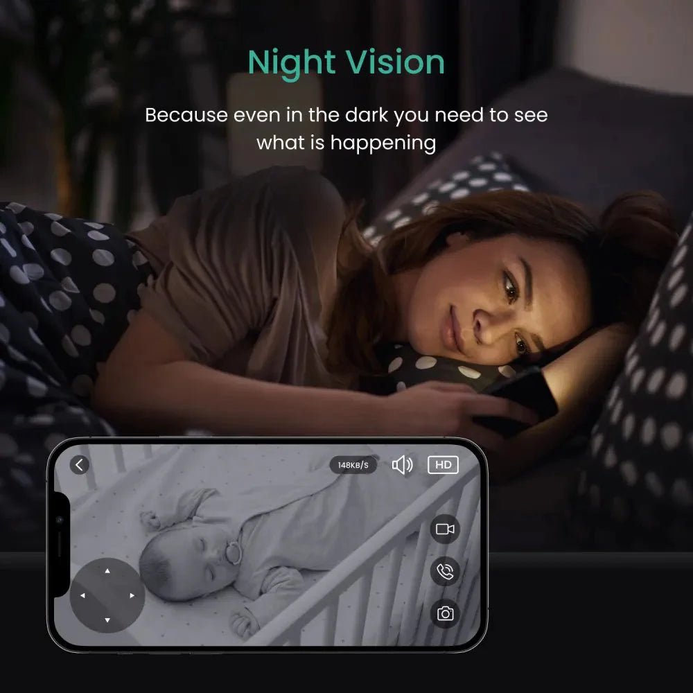 Babysense See Smart WiFi Baby Monitor with FULL HD Camera 5 babysense see smart wifi baby monitor with full hd camera 139433