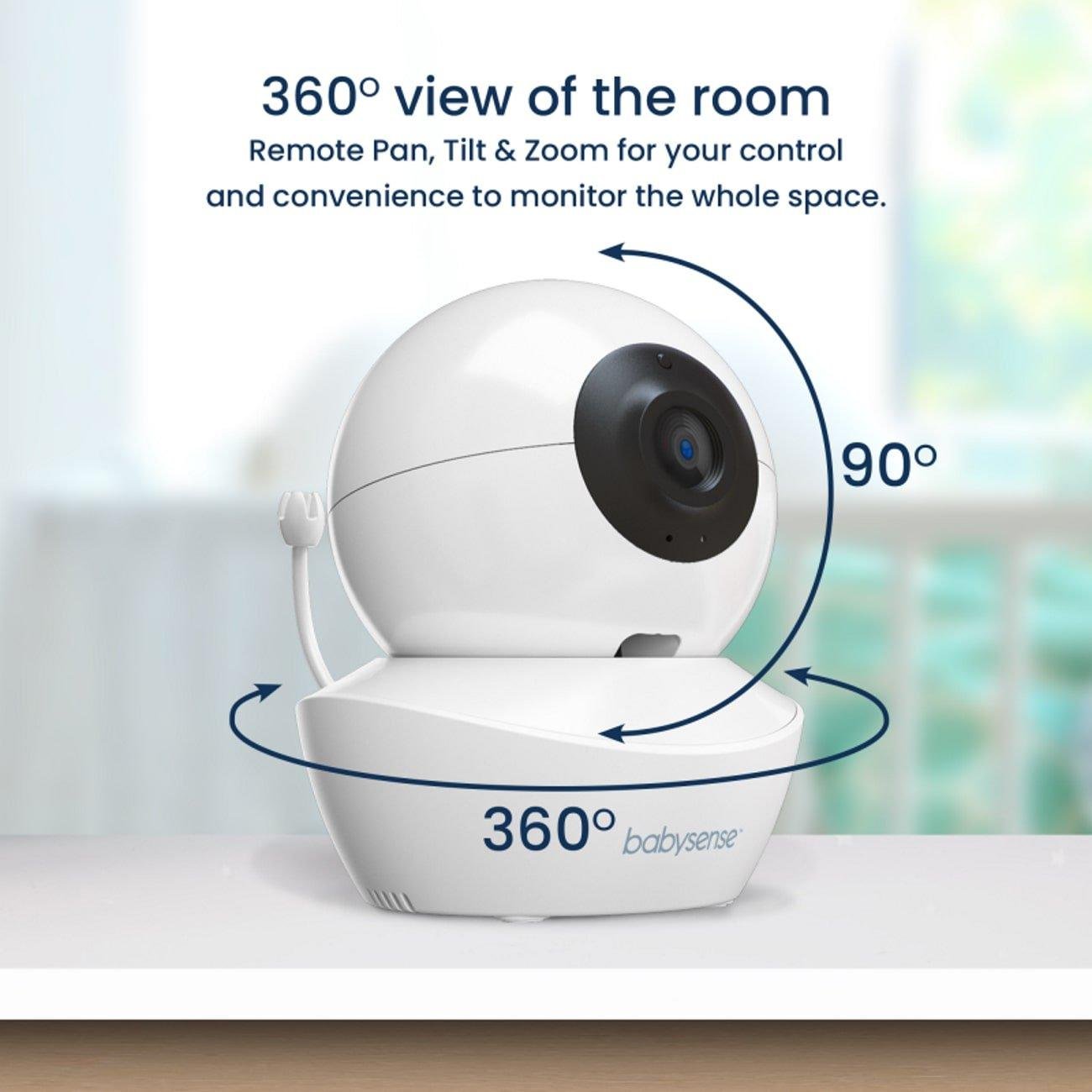Babysense V43: Video Baby Monitor with 2 Cameras, Non Wifi, Split Screen & Night Light Machine 9 split screen video baby monitor v43 428015